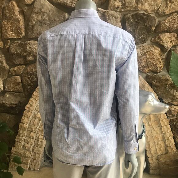 Vineyard Vines Classic Fit Tucker Button Down Shirt Pink Blue Men's Size Medium - Picture 3 of 7